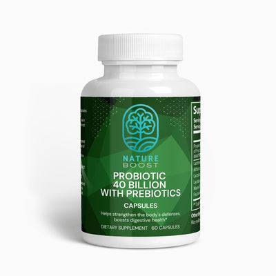 Probiotic 40 Billion with Prebiotics - TheNatureBoost