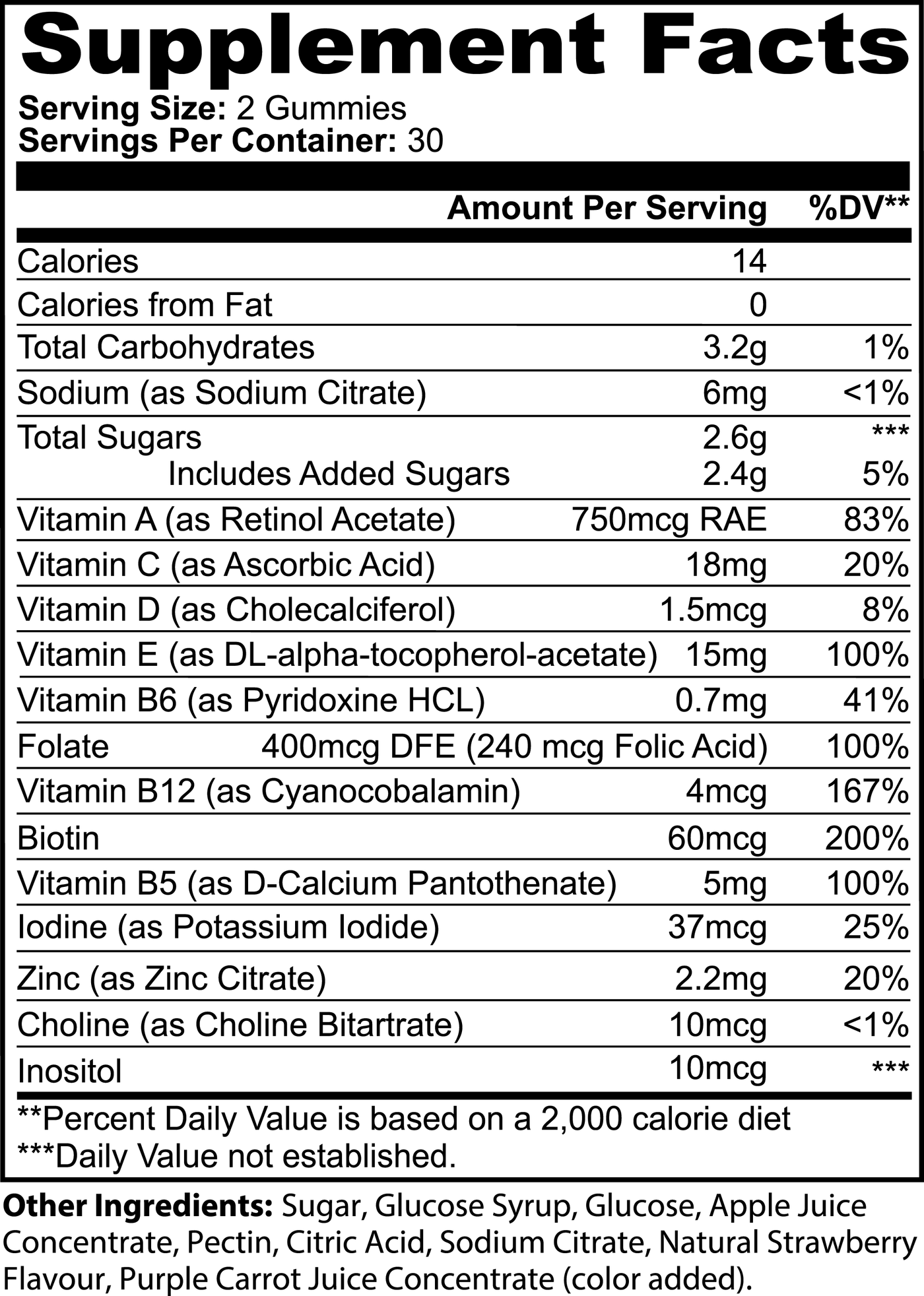 Multivitamin Bear Gummies